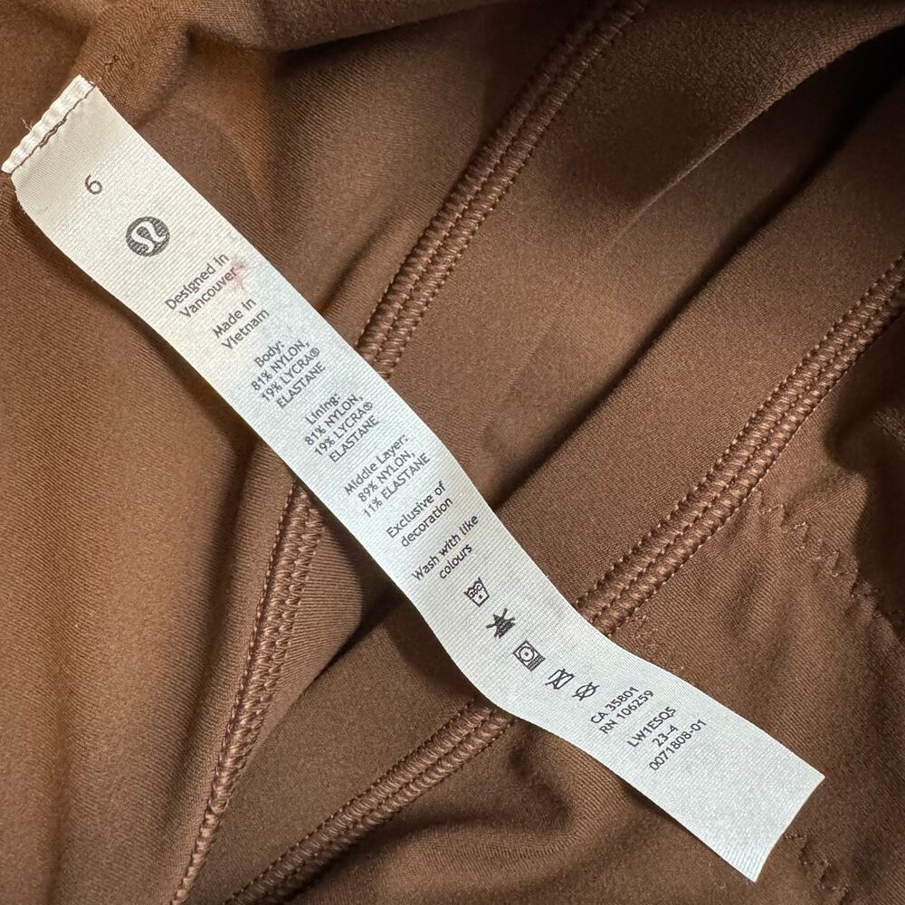 Lululemon Align Bodysuit Java 6 Brown Minimalist … - image 8
